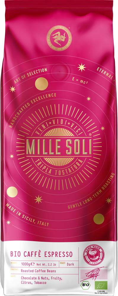 Mille Soli Espresso BIO 1000g Whole Bean