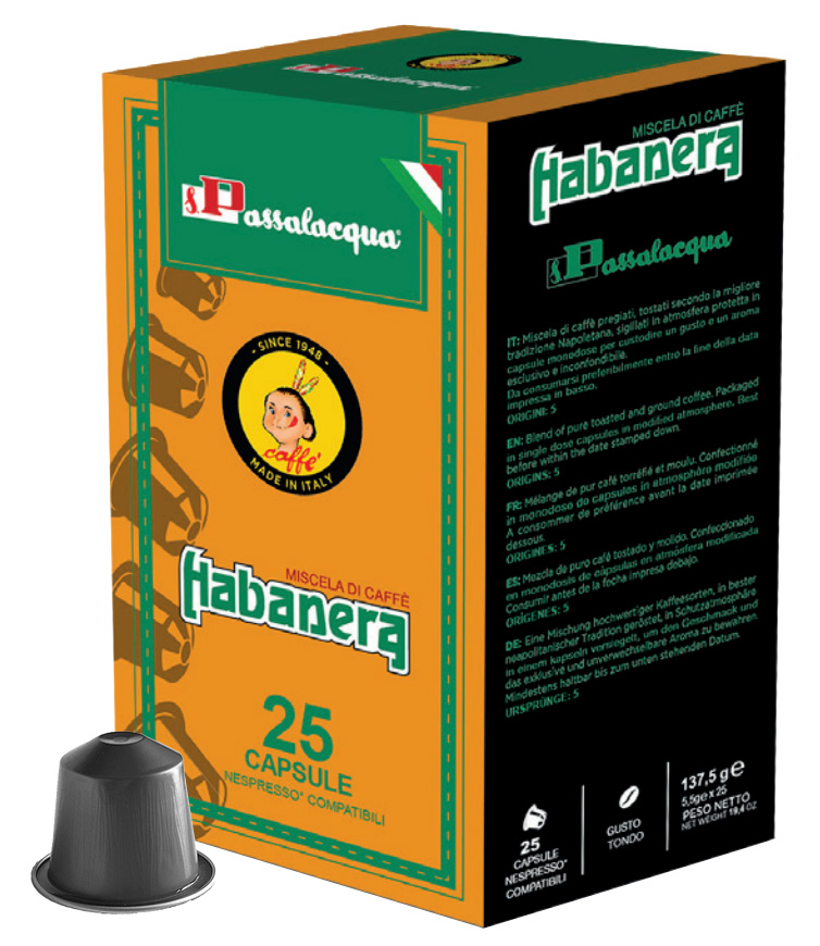 100 Capsule Caffe' Lavazza In Black, Monodose Intense Aroma