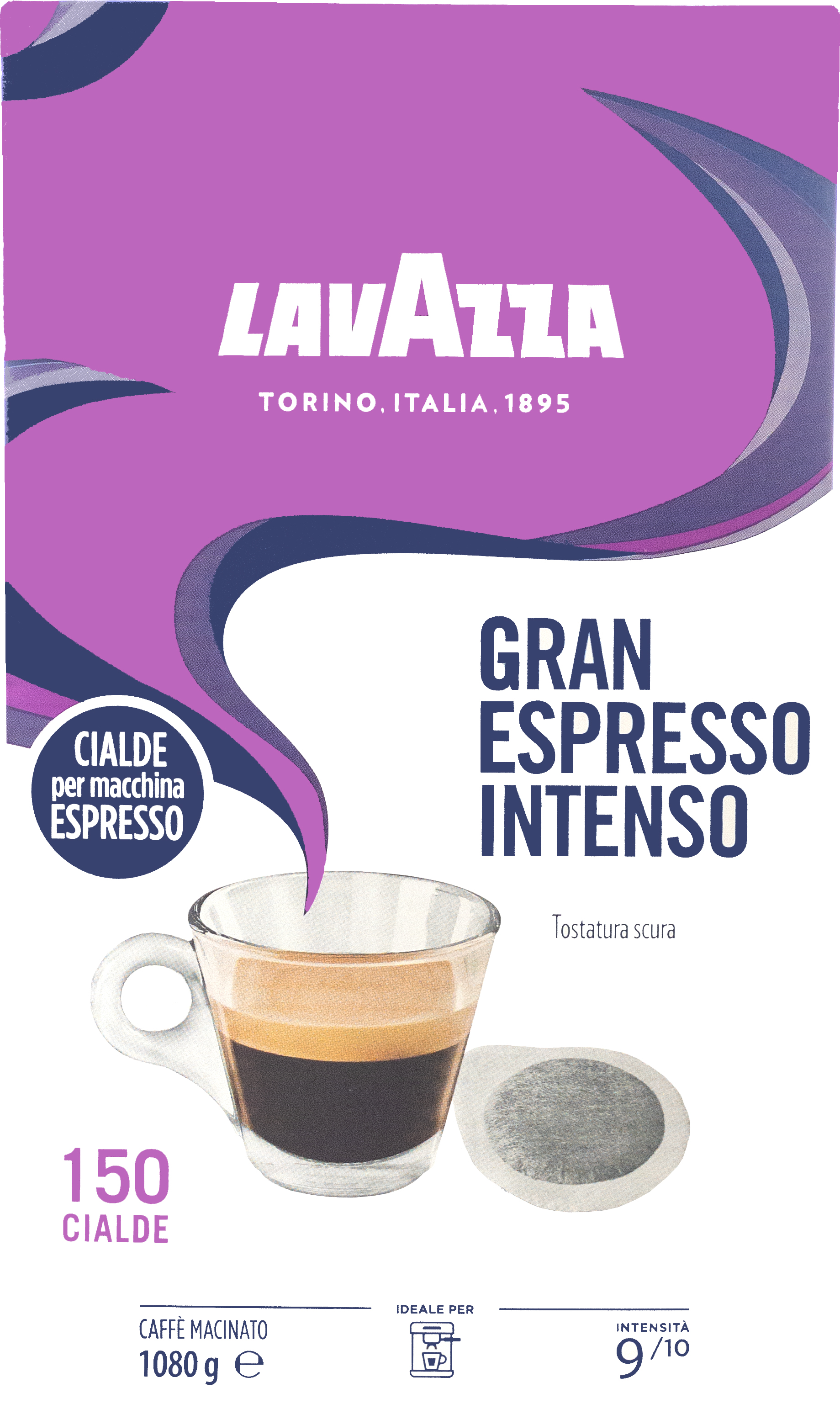 Lavazza Espresso ESE Coffee Pods - Dark Roast (Gran Espresso Intenso, 150  Pods)