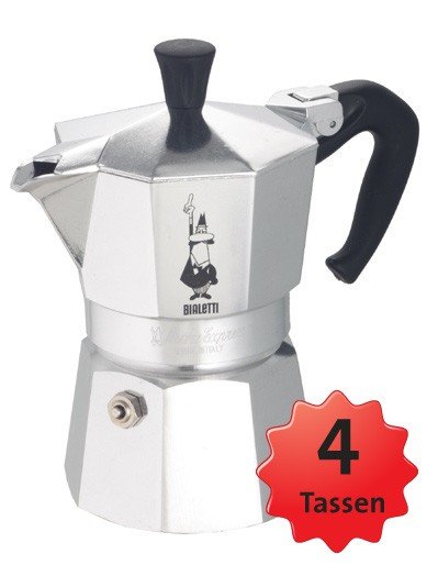 Bialetti moka express 4 cheap tassen